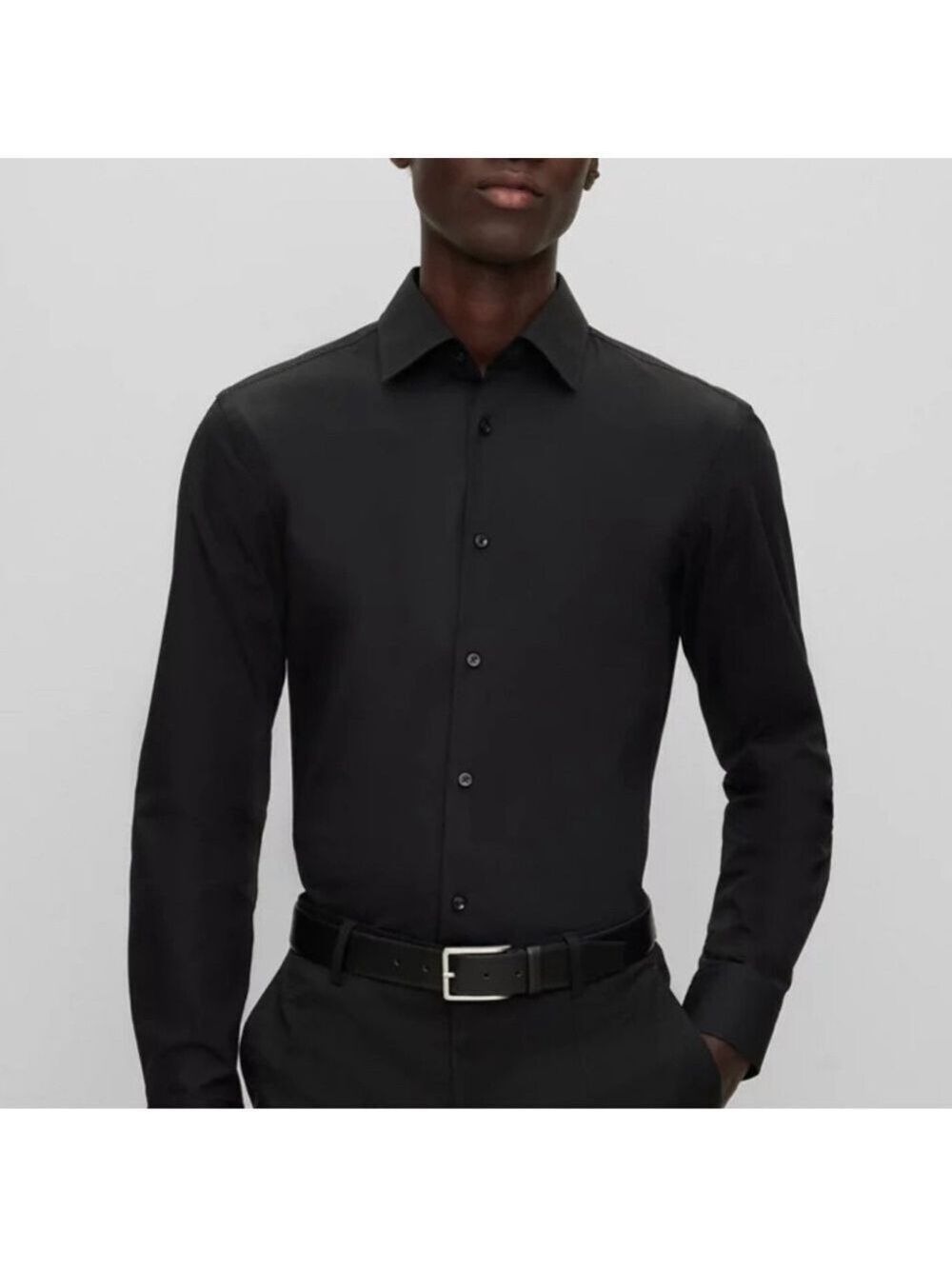Hugo Boss Slim Fit Long Sleeve Button Down Shirt - 100% Cotton